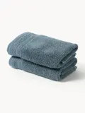 Westwing Collection Полотенце Premium, гостевое полотенце XS, Ш 30 × Д 50 см, 2 шт., Petrol — фото 1