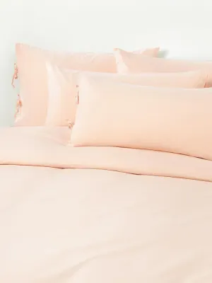 Westwing Collection Пододеяльник Leonie, Ш 155 × Д 220 см, Персиковый