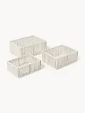 Westwing Collection Набор коробок для хранения Gabe, 3 предмета, комплект разных размеров, Бежевый — фото 1