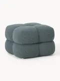 Westwing Collection Пуф Ellie кубический, Ш 57 × В 40 см, Серо-голубой — фото 1