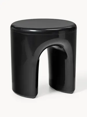 Westwing Collection Столик приставной Avi, Ø 41 × В 42 см, Чёрный