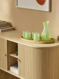 Westwing Collection Набор стаканов Yava из выдувного стекла, 4 шт., 280 мл, голубые с зелёным, Ø 8 × В 9 см, 280 мл, Светлый синий — фото 7
