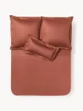 Westwing Collection Простыня Premium из хлопкового сатина, терракотовая — фото 5
