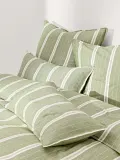 Westwing Collection Пододеяльник Belinda, Ш 135 × Д 200 см, Оливковый зелёный — фото 1