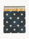ARCHIVIST Спички декоративные Navy Star Tile в картонном коробке, 125 шт., 11х11х3 см, серо-синий с кремово-белым — фото 1