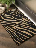 Коврик придверный Zebra из кокосового волокна на резиновой основе, 40х60 см, чёрный с натуральным — фото 5