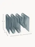 Aytm Газетница Curva из металла, Ш 41 × В 30 см, Серо-голубой — фото 2
