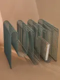 Aytm Газетница Curva из металла, Ш 41 × В 30 см, Серо-голубой — фото 4