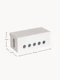 Bigso Box of Sweden Коробка для кабелей Cordy на 5 выводов, 30 x 14 см, Ш 30 × В 13 см, Белый — фото 2