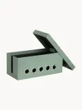 Bigso Box of Sweden Коробка для кабелей Cordy на 5 выводов, 30 x 14 см, Ш 30 × В 13 см, Шалфейный зелёный — фото 2
