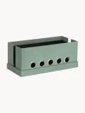 Bigso Box of Sweden Коробка для кабелей Cordy на 5 выводов, 30 x 14 см, Ш 30 × В 13 см, Шалфейный зелёный — фото 3
