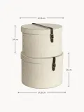 Bigso Box of Sweden Набор коробок для хранения Rut, 2 предмета, Светлый бежевый — фото 2