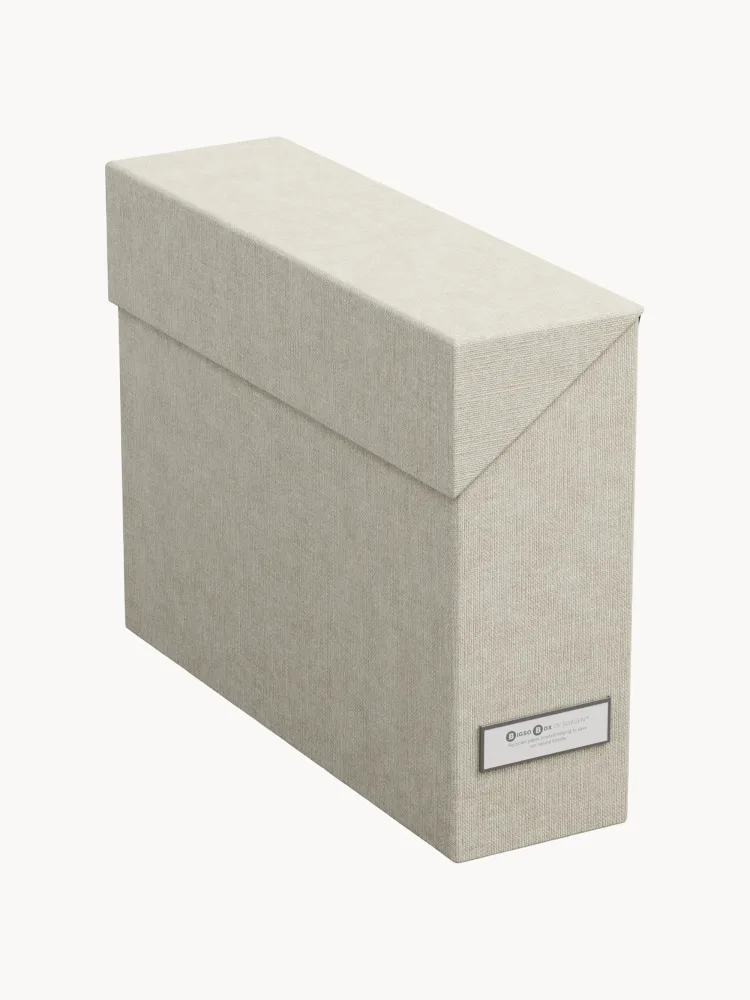 Bigso Box of Sweden Коробка для документов Lovisa с разделителями, 33 x 24 см, Ш 33 × В 24 см, Бежевый