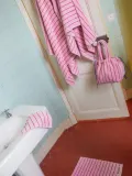 Bongusta Коврик для ванной Naram из хлопка, бледно-розовый с красным — фото 2