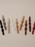 Набор витых свечей Broste Copenhagen Twist коричневый, 2 предмета — фото 3