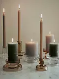 Подсвечник Broste Copenhagen Petra из стекла, Ø 11 × В 8 см, Прозрачный — фото 6