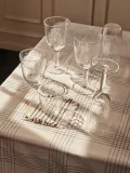 Broste Copenhagen Стакан для воды Hammered из выдувного стекла, 150 мл, прозрачный, Ø 8 × В 8 см, 150 мл, Прозрачный — фото 2