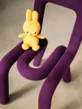 Bon Ton Toys Мягкая игрушка Miffy ручной работы, вельвет, высота 23 см, оранжевая с чёрным — фото 4