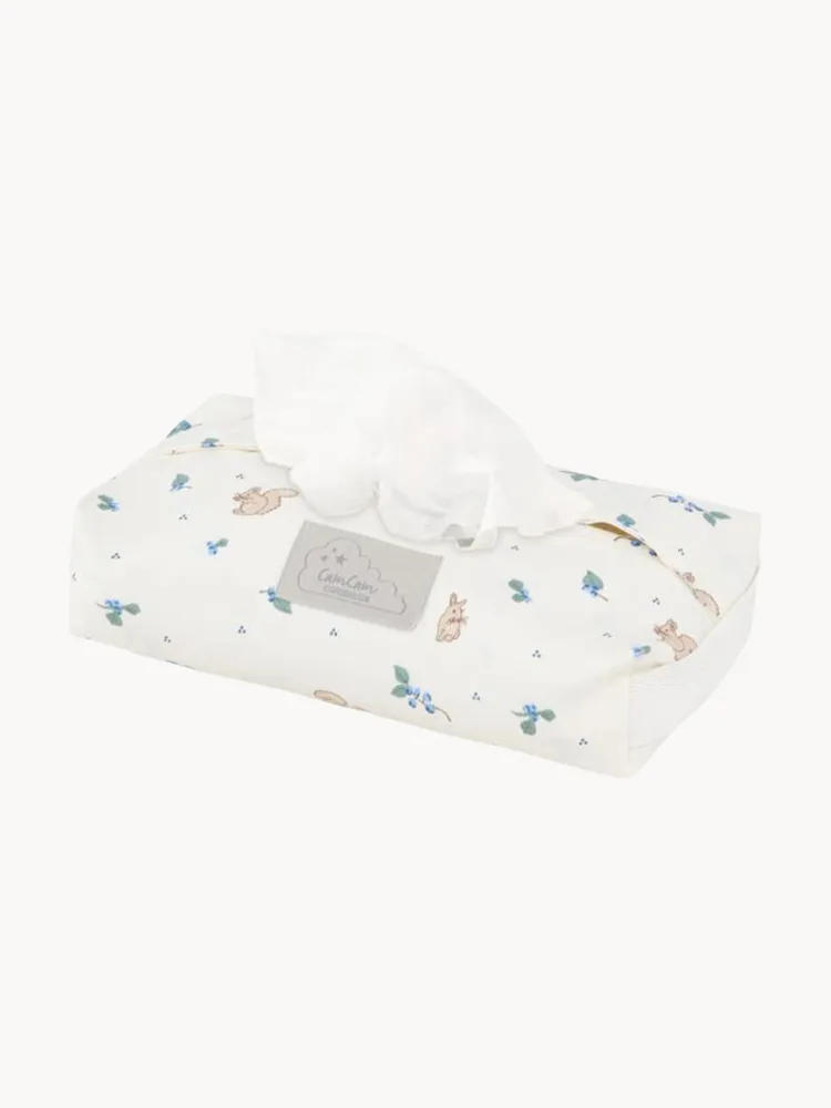 Cam Cam Copenhagen Чехол для влажных салфеток Blueberries из хлопка, 25х17 см, многоцветная печать