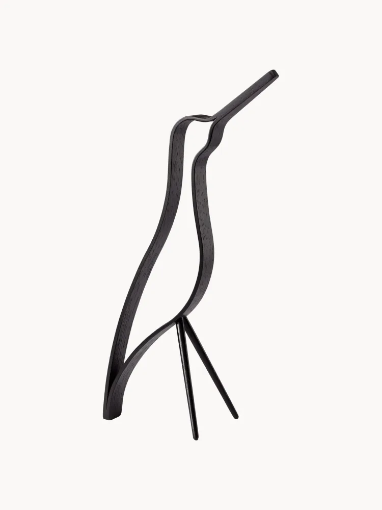 Cooee Design Статуэтка Woody Bird из дерева, черный, высота 32 см