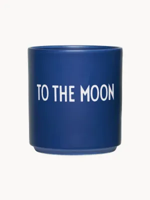 Design Letters Кружка Favourite с надписью «To the Moon», Ø 8 × В 9 см, 250 мл, Тёмный синий