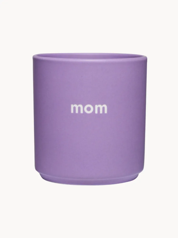Design Letters Кружка Favourite с надписью «Mom», Ø 8 × В 9 см, 250 мл, Лиловый матовый