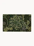 Entryways Коврик придверный Love in a Mist из кокосового волокна с цветочным узором, 45х75 см, зелёный с лавандовым — фото 1