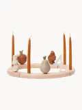 Ferm Living Kids Интерьерное украшение Loopi на день рождения с фигурками зверей и цифрами, дерево и алюминий, диаметр 30 см — фото 3
