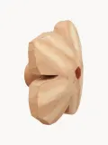 Ferm Living Kids Крючок для дома настенный детский Poesie деревянный с ручной росписью, 8х8 см, светло-розовый с бежевым — фото 3