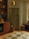 Ferm Living Kids Настенный светильник Neba светодиодный с диммером в форме луны, металл, диаметр 46 см, шалфейно-зелёный — фото 3