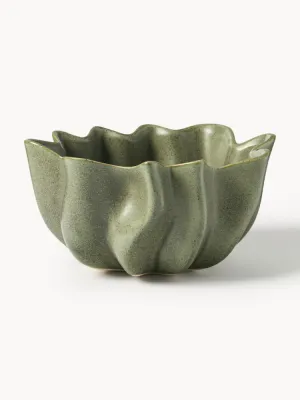 Ferm Living Чаша декоративная Nium из каменной керамики, 22 см, зеленая