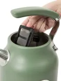 Haden Чайник электрический Dorset из нержавеющей стали со съёмным фильтром от накипи, 1,7 л, шалфейно-зелёный — фото 3
