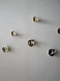 Hein Studio Крючок для одежды настенный Ripple из латуни ручной работы, 8х7х4 см, серебристый — фото 5