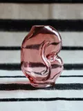 Hkliving Ваза Gleam из стекла ручной работы высотой 18 см, розовый — фото 6