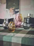 Hkliving Ваза Gleam из стекла ручной работы высотой 32 см, розовый — фото 6
