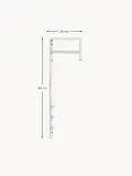 House Nordic Вешалка настенная для одежды Trento металлическая узкая, 30х82 см, белая — фото 2