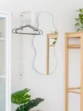 House Nordic Вешалка настенная для одежды Trento металлическая узкая, 30х82 см, белая — фото 3