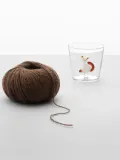 Ichendorf Кружка Tabby Cat из боросиликатного стекла с мотивом кота, многоцветная — фото 2