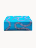 Jonathan Adler Коробка для хранения Eden, Ш 25 × В 8 см, Синий — фото 1