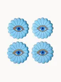 Jonathan Adler Набор тарелок десертных Fleur из фарфора, 4 предмета — фото 5