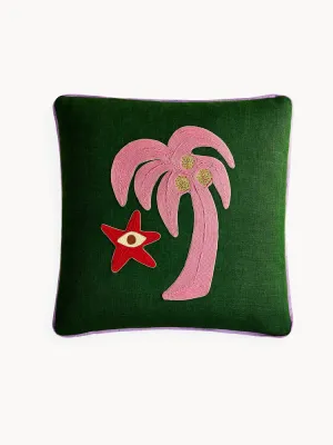 Jonathan Adler Подушка декоративная Playa, Ш 41 × Д 41 см, Зелёный