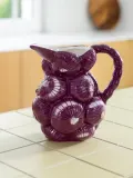 Кувшин &klevering Legume с рельефным узором, 1 л, сливовый — фото 3