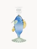 Подсвечник &klevering Fish из боросиликатного стекла, Ø 9 × В 19 см, Синий — фото 1