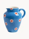 Кувшин &klevering Festivo с ручной росписью, 1,5 л, сине-коралловый — фото 1