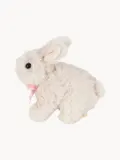 Konges Sløjd Мягкая игрушка зайчик Bunny плюшевая для новорождённых, 11х12 см, кремово-белая со светло-розовым — фото 3