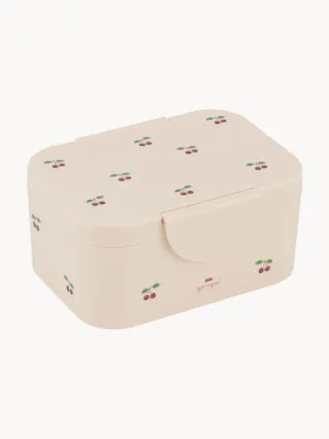 Konges Sløjd Контейнер пищевой детский Cherry Blush с вишнёвым принтом, 17х13х8 см, персиковый
