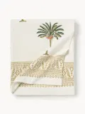Les Ottomans Скатерть Palm Tree из хлопка с ручной печатью, 150х250 см — фото 1
