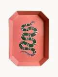 Les Ottomans Поднос декоративный восьмиугольный Flora, 43 x 30 см, Ш 43 × Г 30 см, Пыльный розовый — фото 1