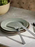 Lyngby Porcelaen Тарелка для завтрака Rhombe Earth из фарфора, Ø 21 × В 3 см, Зелёный — фото 4