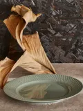 Lyngby Porcelaen Тарелка для завтрака Rhombe Earth из фарфора, Ø 21 × В 3 см, Зелёный — фото 5